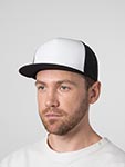 Бейсболка FLEXFIT арт. 6005FW NO FOAM (черный / белый)